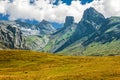 French Pyrenees Range of Peaks Royalty Free Stock Photo