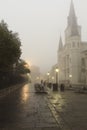French Quarter Foggy Morning Royalty Free Stock Photo