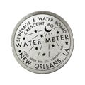 French Quarter New Orleans Louisiana Water Meter Sewerage Cover Royalty Free Stock Photo