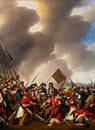 French Revolutionary Wars ca 1794. Fictional Battle Depiction. Generative AI.