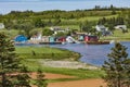 Where Fish Meet Farms: The French River Village Royalty Free Stock Photo