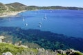 French riviera beaches, near to Saint-tropez Royalty Free Stock Photo