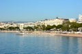 French Riviera, Cannes, Boulevard Croisette. Royalty Free Stock Photo