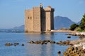 French Riviera, Saint Honorat island, Fortified Monastery Royalty Free Stock Photo