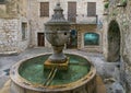 French Riviera, Saint-Paul-de-Vence village, medieval fountain Royalty Free Stock Photo