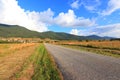 French road in pyrenean countryside