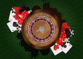French roulette casino Royalty Free Stock Photo