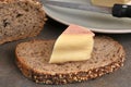 French Saint Nectaire cheese on bread