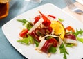 French salad Magret de canard seche closeup Royalty Free Stock Photo