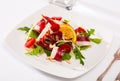 French salad Magret de canard seche closeup Royalty Free Stock Photo