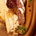 French salami Royalty Free Stock Photo