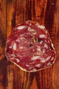 French Salami on a wood with Fennel