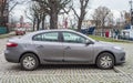 French sedan car Renault Fluence 1600 ccm parked Royalty Free Stock Photo