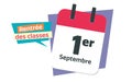 French 1 september calendar