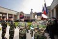 French Soldiers at a Wreath Laying Ceremony