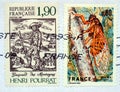 French stamps Royalty Free Stock Photo