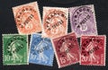 French stamps Royalty Free Stock Photo