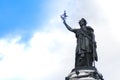 French statue of Liberty in Place de la Republique Royalty Free Stock Photo