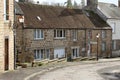 French stone cottages street scene