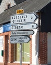 French street signs Royalty Free Stock Photo