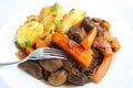 French style beef and carrot stew Royalty Free Stock Photo