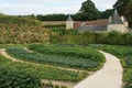 french style vegetable garden - touraine - france Royalty Free Stock Photo