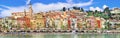 Panorama of Menton.beautiful town in border of France and Italy