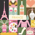 French Symbols Royalty Free Stock Photo