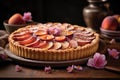 French tart, bakery. Irresistable fruit tart