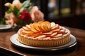 French tart, bakery. Irresistable fruit tart Royalty Free Stock Photo