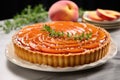 French tart, bakery. Irresistable fruit tart Royalty Free Stock Photo