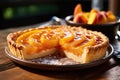 French tart, bakery. Irresistable fruit tart Royalty Free Stock Photo