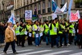French Teachers Strike Royalty Free Stock Photo