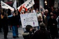 French Teachers Strike Royalty Free Stock Photo