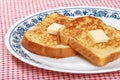 French toast with butter Royalty Free Stock Photo