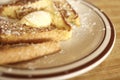 French toast with butter Royalty Free Stock Photo