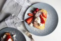 French toast with strawberry Royalty Free Stock Photo