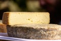 French tomme cheese Royalty Free Stock Photo