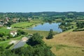 French town Orthez and its outskirts Royalty Free Stock Photo