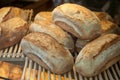 French traditional breads in bakery Royalty Free Stock Photo