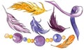 French traditional Mardi Gras symbols. Royalty Free Stock Photo