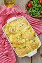 French traditional potato meal Tartiflette