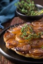 French traditional rustic onion Tarte tatin