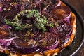 French traditional rustic onion Tarte tatin