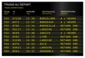 French train station departures board Royalty Free Stock Photo