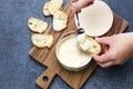 French vacherin mont d`or cheese Royalty Free Stock Photo