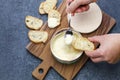 French vacherin mont d`or cheese Royalty Free Stock Photo