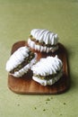 French Vanilla Meringue Sandwich Cookies