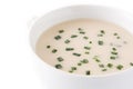 French vichyssoise soup in bowl Royalty Free Stock Photo
