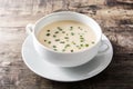 French vichyssoise soup in bowl Royalty Free Stock Photo